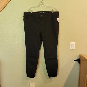 High-Waisted Super-Skinny Black Jeans